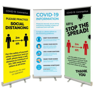 Covid Roll Up Banner